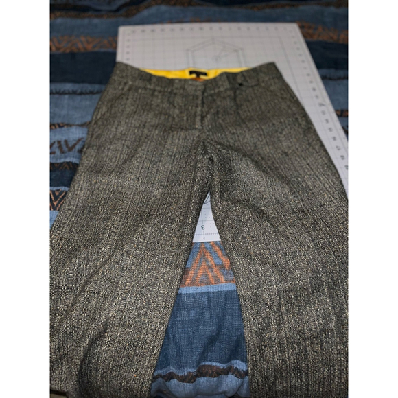 Women's Ted Baker Gray Tweed Pants Size 2 - Picture 1 of 6